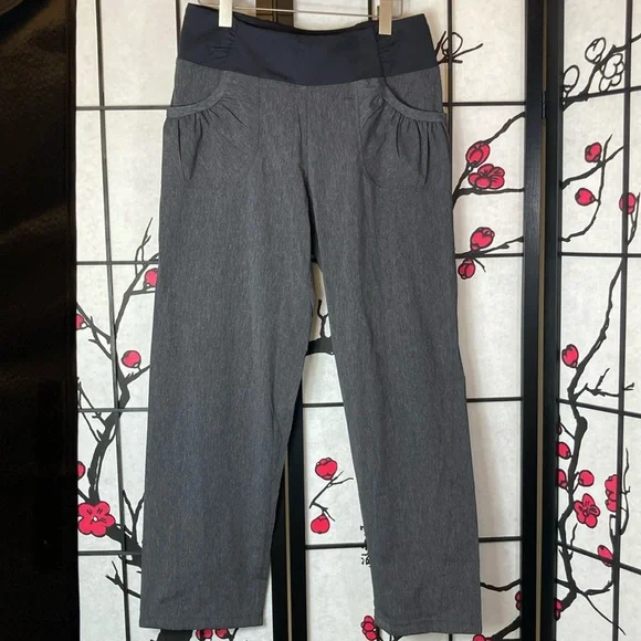 🐲💙PrAna Summit Charcoal Grey Short Fit Pants - Picture 2 of 12